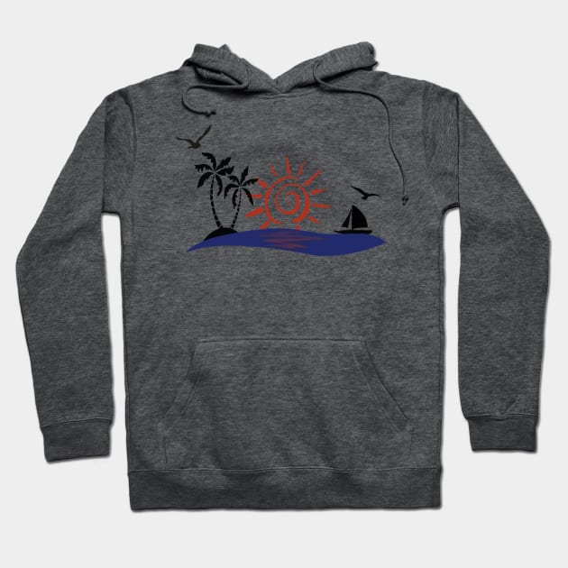 Hawaii Sunset Hoodie by madmonkey